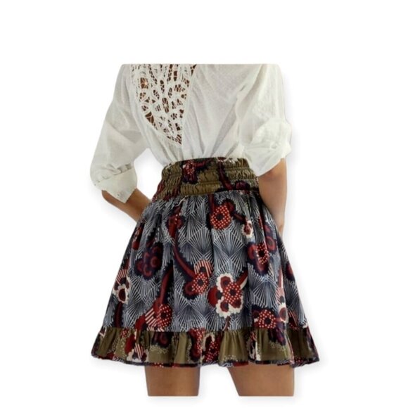 Voluminous Anthropologie LetMeBe Fit & Flare Mini Skirt Size S NWT - Picture 2 of 13